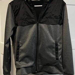 EMF shield protection zip hoodie black and grey